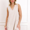 Dockside Charm Knit Romper In Warm Taupe Image 1