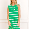Yacht Club Meetup Stripe Mini Dress Image 1