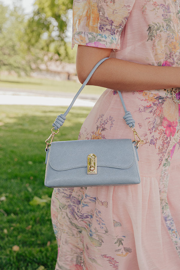 Sweet Energy Faux Leather Purse in Airy Blue Image - 1