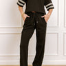 Villa Brunch High Waist Pants in Black Image 1
