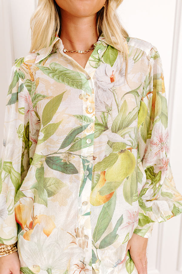 Tropical Bliss Button Up Top Image 4