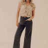 The Lana High Waist Wide Leg Jean in Vintage Black Image - 1