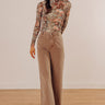 The Lana High Waist Wide Leg Jean in Mocha Image - 1
