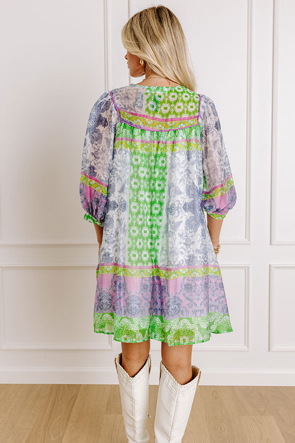 boho floral mini dress Boho Inspired Floral Mini Dress