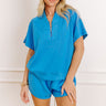 Daydream Duo Quarter Zip Top in Ocean Blue Image 1