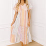 Boho Charm Floral Midi Dress Image 1