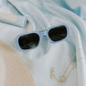 Quay Hyped Up Sunnies in Blue Image 1