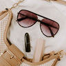Quay High Profile Aviator Sunnies in Dark Tortoiseshell Image 1