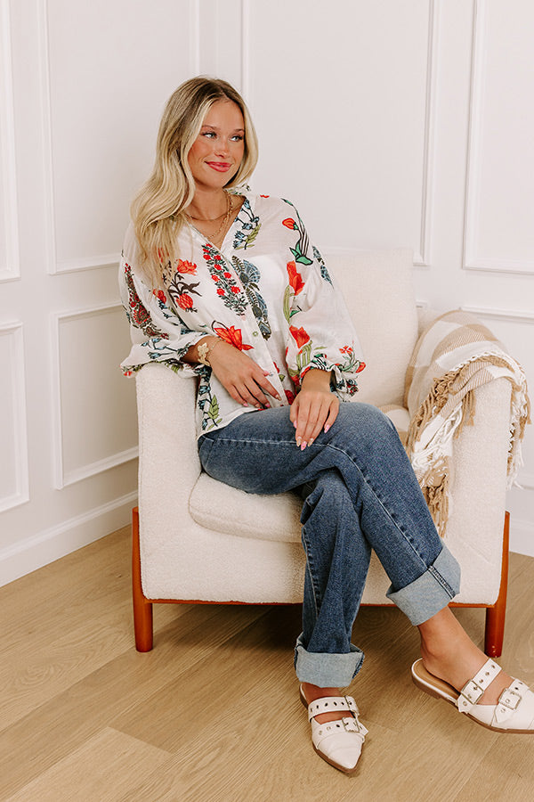 Floral Melody Button Up Top Image 1