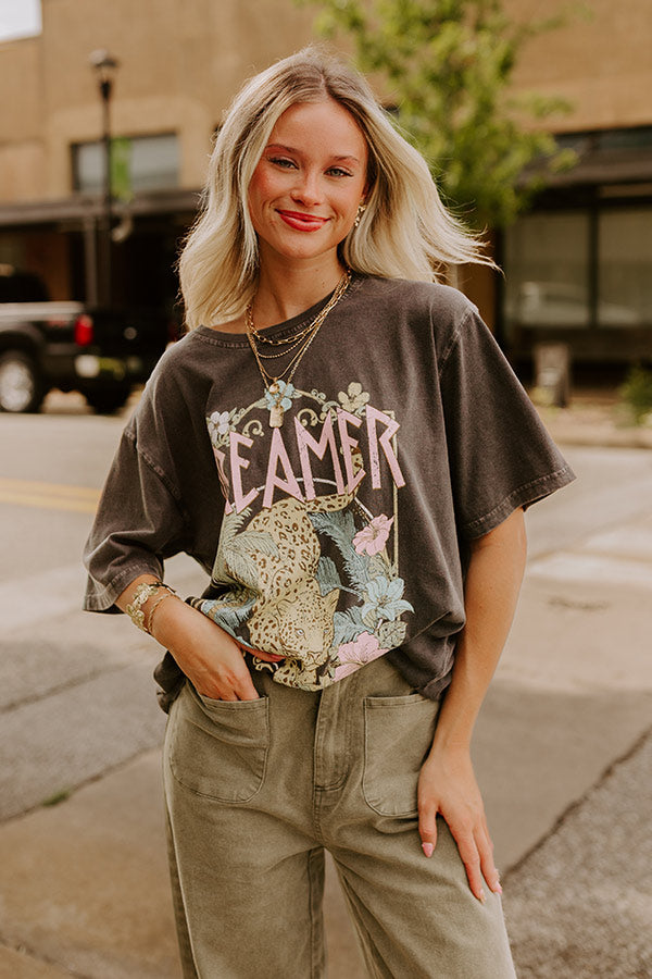 Dreamer Paradise Vintage Wash Graphic Tee Image 3