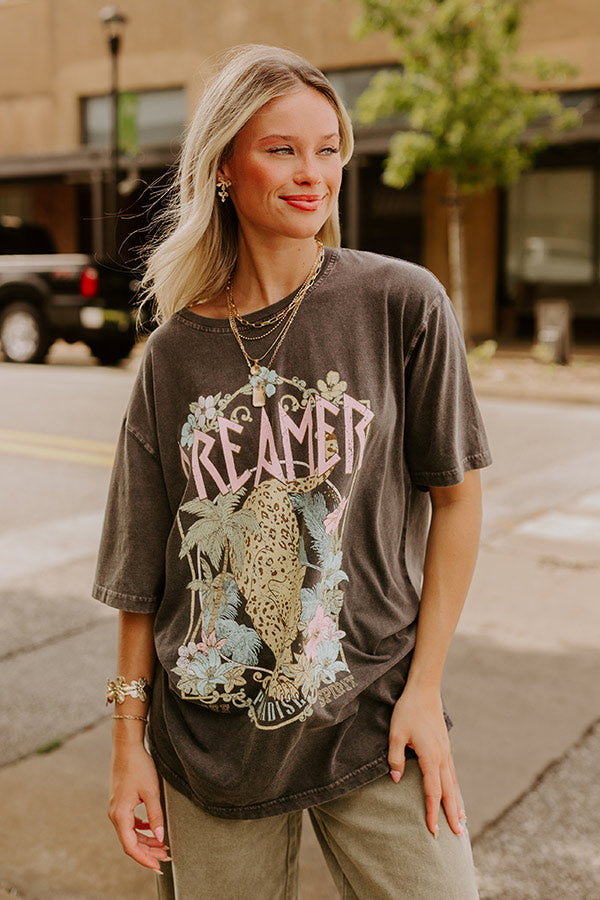 Dreamer Paradise Vintage Wash Graphic Tee Image 1