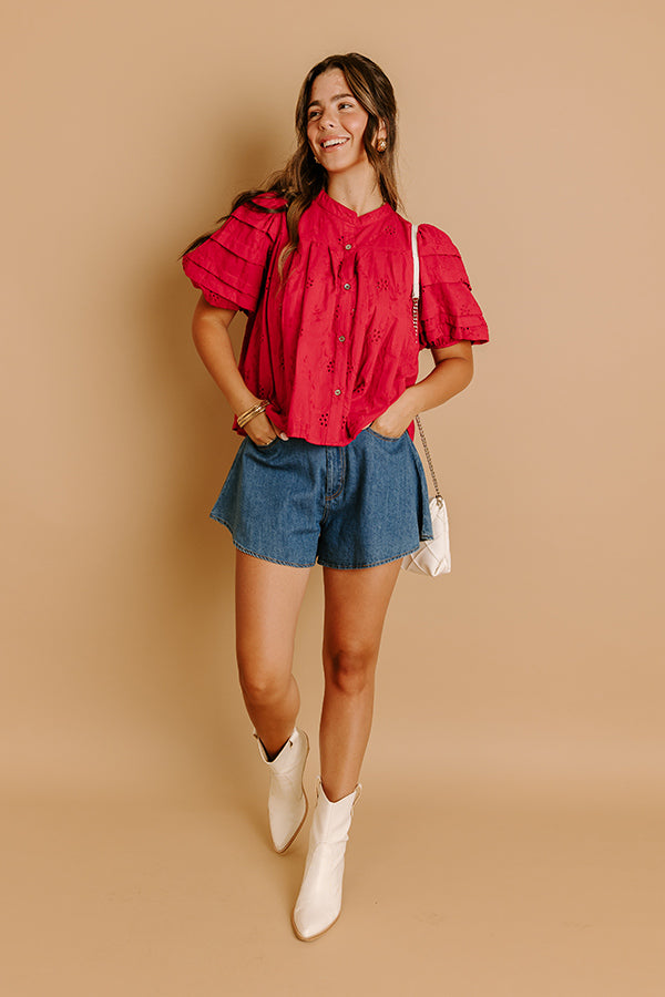 Vineyard Dream Eyelet Button Up Image 1