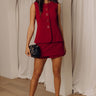 Uptown Views Romper in Wine Image - 1