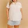 Cafe And Caramel Shift Top Curves in Ivory Image 1