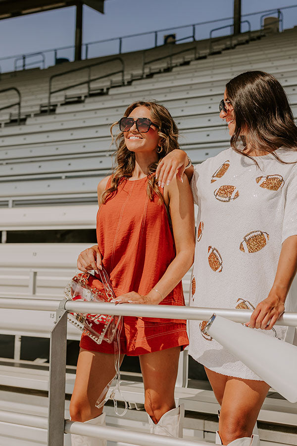 Soho Sunset A-Line Top in Rust Image - 2