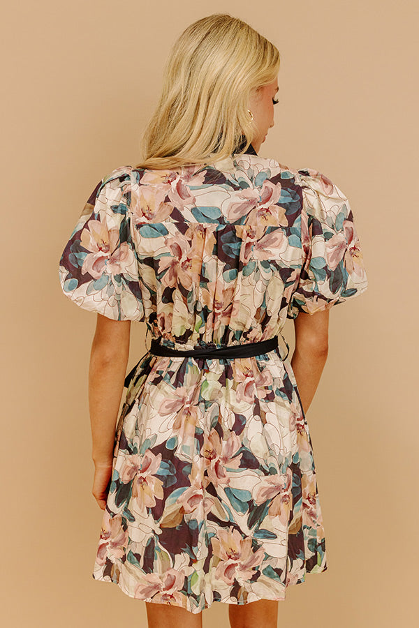 Flora In The Vines Button Down Mini Dress Image 5