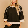 Chic Style Shift Tee in Black Image 1