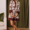 Sweet Harmony Floral Mini Dress in Chocolate Image - 1