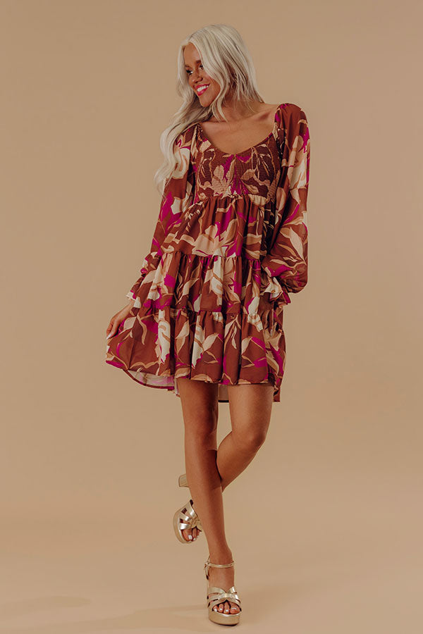 Meadow Melody Floral Mini Dress Image - 1