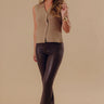 Cappuccino Cutie Knit Vest Top in Mocha Image - 1