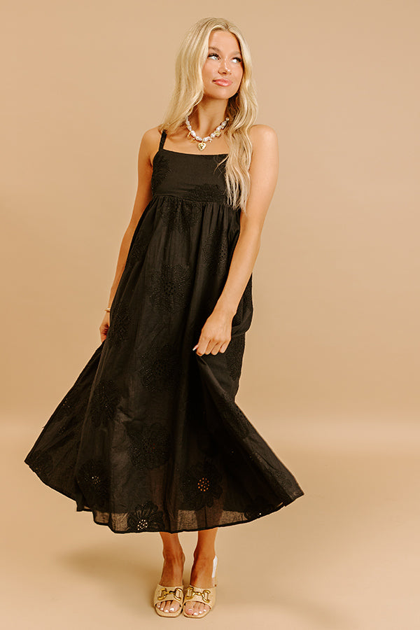 Kind Soul Embroidered Midi Dress Image 5