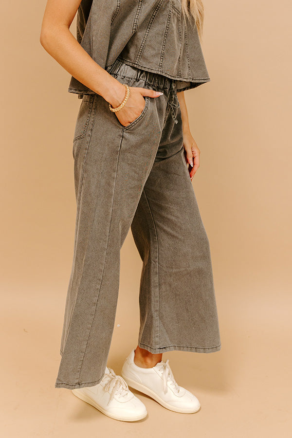 Metropolitan Muse High Waist Chambray Pants Image 3