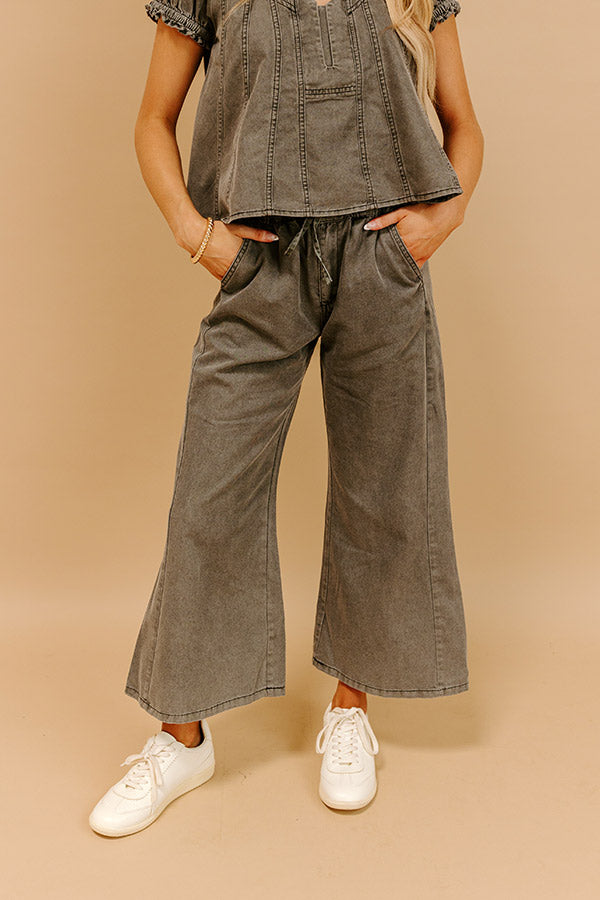 Metropolitan Muse High Waist Chambray Pants Image 2