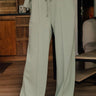 Morning Dew High Waist Scuba Pants in Sage Image - 1