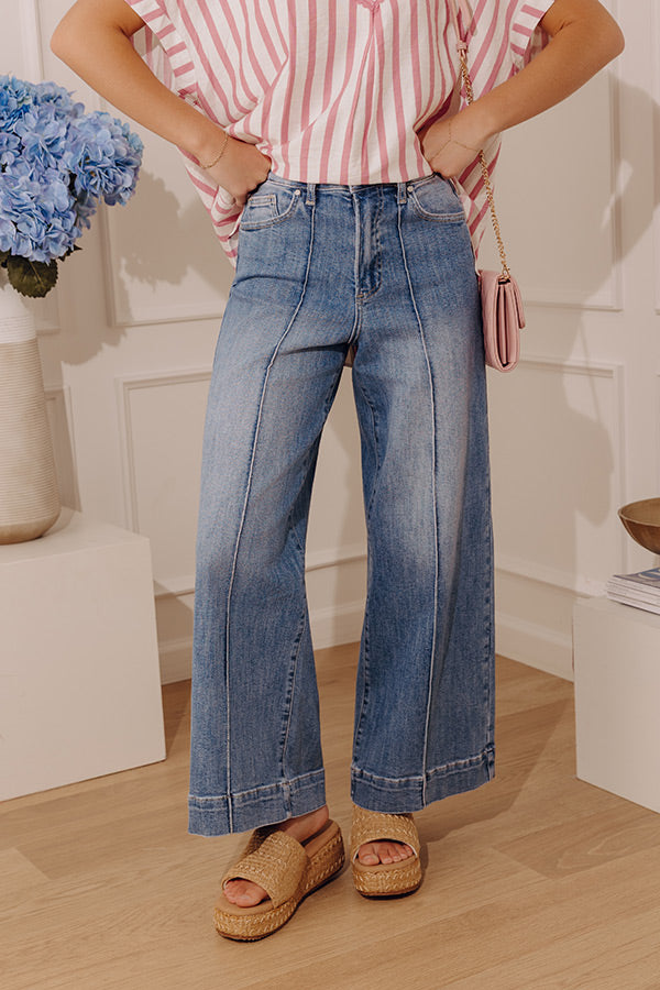 The Carmen High Waist Wide Leg Jean in Medium Wash Image - 2