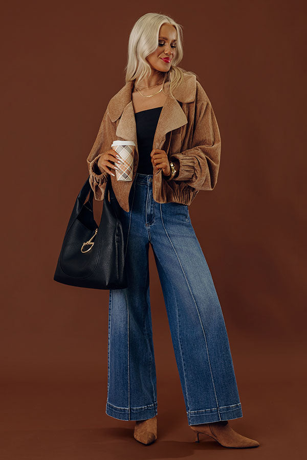 The Carmen High Waist Wide Leg Jean in Medium Wash