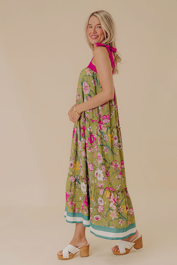 Chasing Wildflowers Floral Maxi Dress Image - 4