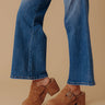 Tell Me More Faux Suede Clog Heels Image - 1