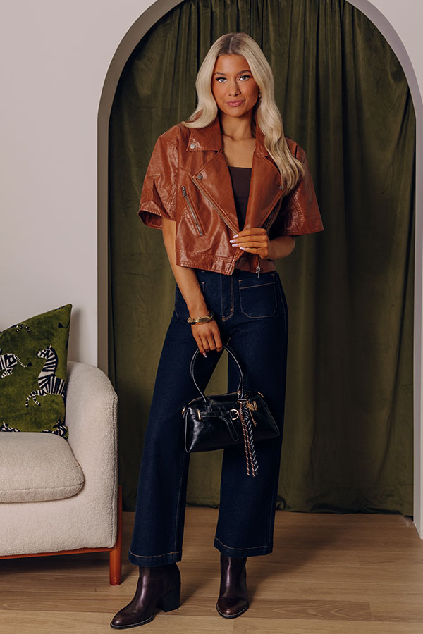 Maple Miles Faux Leather Jacket Image - 1