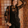 Falling Florals Mesh Top Image 1