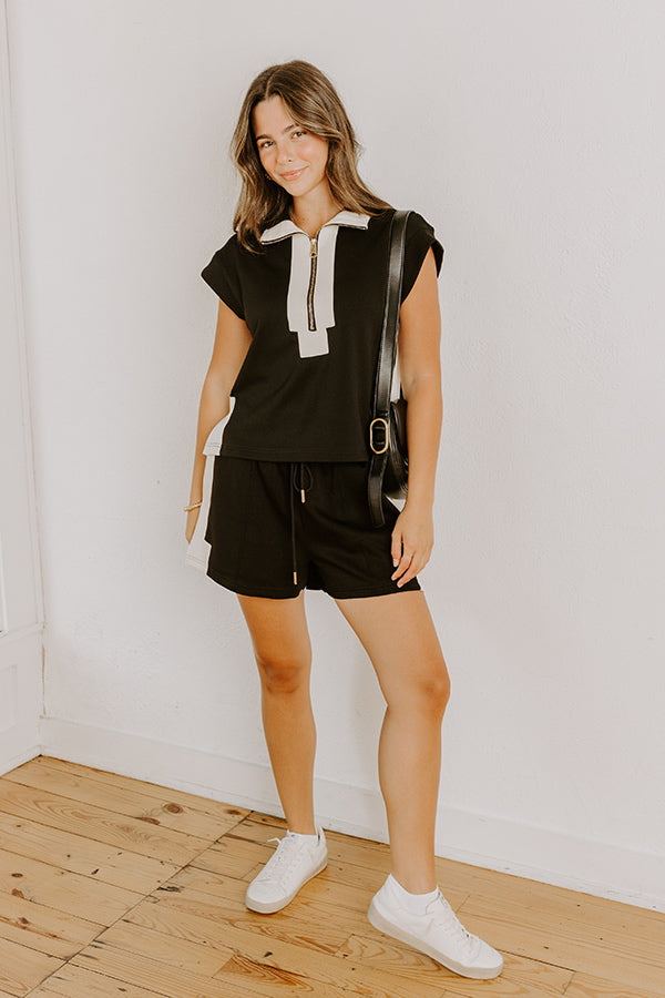 Metro Chic Quarter Zip Top Image 3