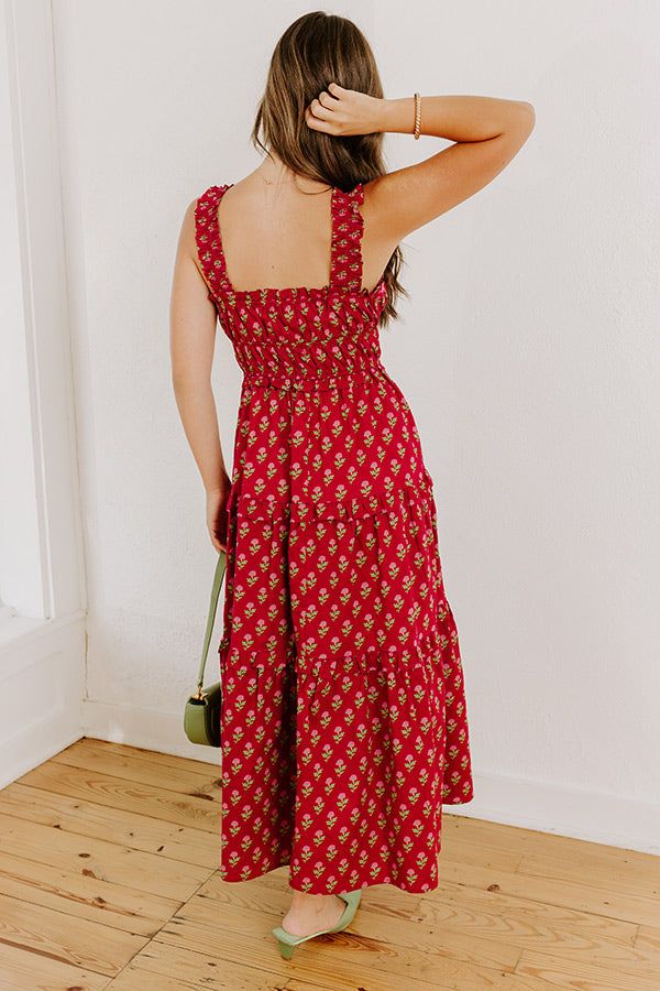 apple red color dresses Blanka Apple Red Gown