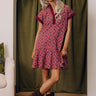Cider Dreams Mini Dress in Sangria Image - 1