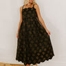 Moonlit Kiss Floral Jacquard Midi Dress Image 1