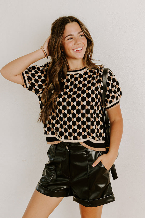 First Class Cutie Knit Sweater Top Image 3