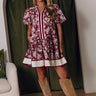 Vineyard Dream Floral Mini Dress Image - 1