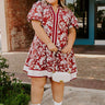 Vineyard Dream Floral Mini Dress Curves Image 1