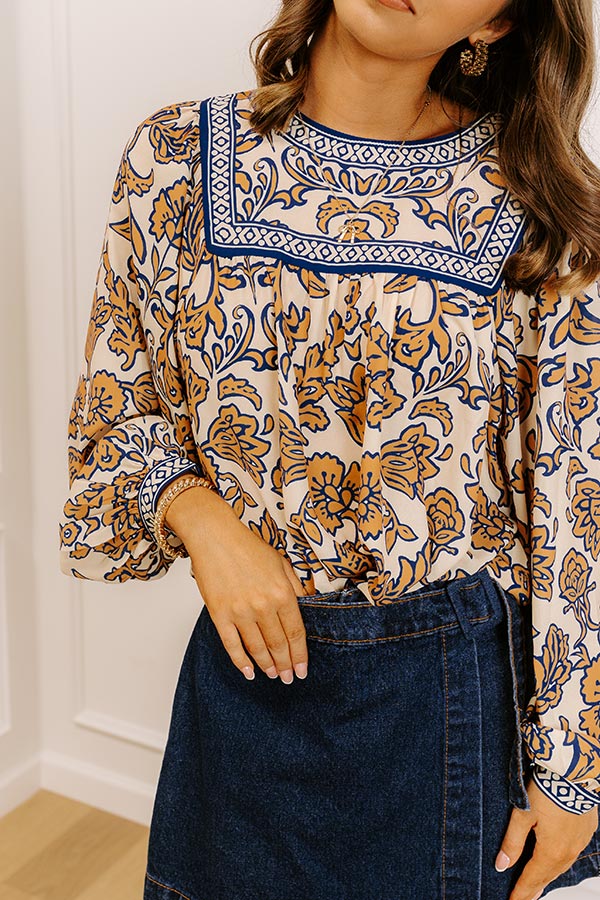 Hidden Attraction Floral Top Image 3