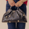 Harper Faux Leather Studded Purse in Black Image - 1