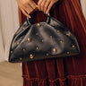 Harper Faux Leather Studded Purse in Black Image - 1