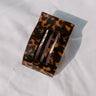 Flat Medium Rectangle Hair Claw Clip in Brown Tortoiseshell Image 1