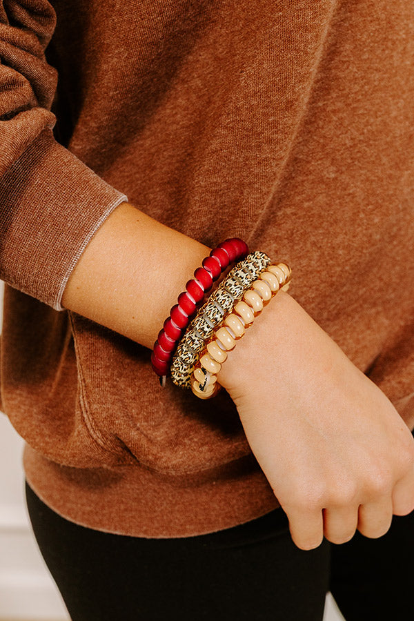 Large Spiral Hair Tie Set in Wild Side Image 1