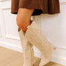 Abrams Faux Suede Knee High Cowboy Boot Image 1