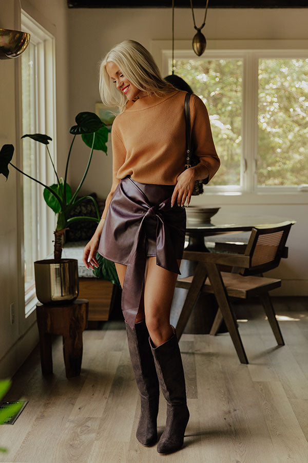 Simply Chic Sweater Top in Camel Image - 1