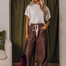 The Brynlee High Waist Wide Leg Pants in Brown Image - 1