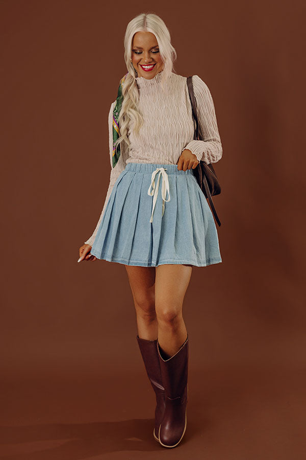 Cappuccino Sippin Knit Top in Oatmeal Image - 2